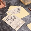 Pipilo Press 48 Pack Travel Thank You Cards with Envelopes, 4x6 Notecards with Airplane, Map, and Adventure Design, Brown - 2 of 4
