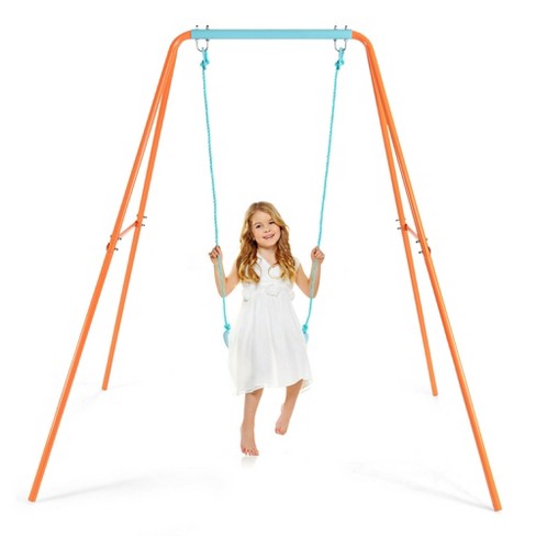 Swing Sets for Backyard, 4 in 1 Swing Sets with Heavy-Duty A-Frame