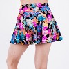 Calypsa Women's Plus Size High Waisted Chlorine Resistant Flowy Swim Skirt With Attached Shorts - 2 of 4