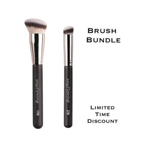 Makeup Brushes Powder Foundation Brush Flawless Powder Brush Set with Highlighter Brush Blush Brush  Buffing Liquid Powder Foundation, Cream Concealer - 1 of 4