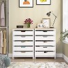 Tribesigns 5-Drawer Chest of Storage Cabinet, Wood Storage Cabinet with Wheels - 2 of 4