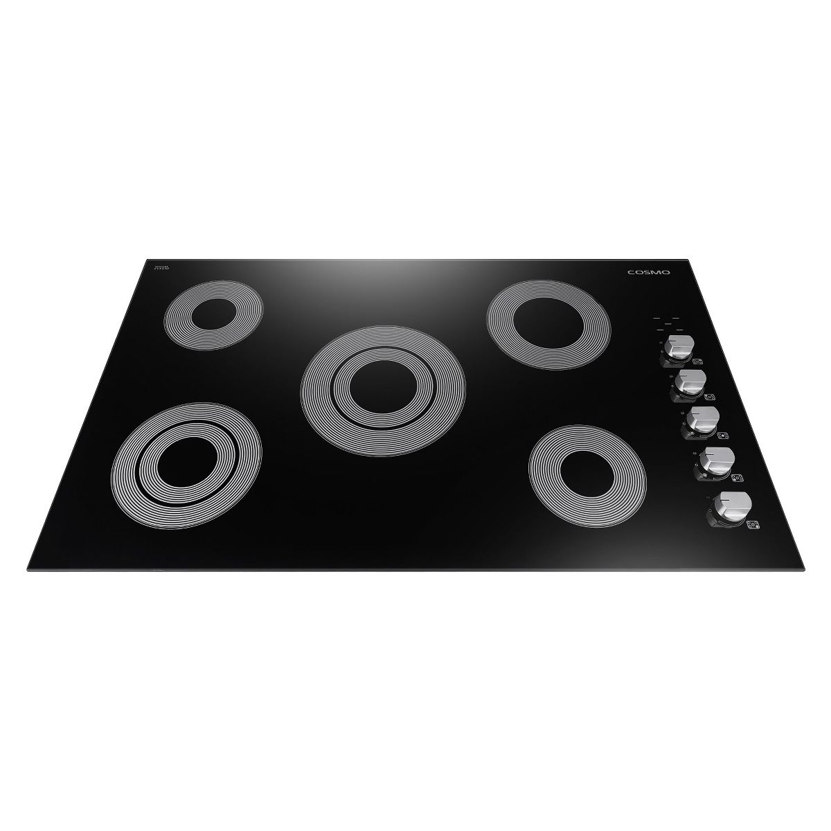 Cosmo COS-365ECC 36 in. Electric Ceramic Glass Cooktop with 5 Burners, Dual Zone Elements, Hot Surface Indicator Light and Control Knobs - thumbnail 6