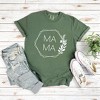 Simply Sage Market Women's Mama Floral Hexagon Short Sleeve Garment Dyed Tee - 3 of 4