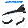 Unique Bargains Oil Funnel for Engine Oil Kerosene Gasoline Durable Plastic Black 14.37"x5.63" - 4 of 4