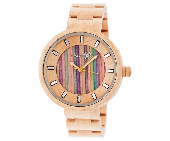 Women's Earth  Root Wood Bracelet Watch-Khaki