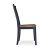 Signature Design by Ashley Landocken Casual Dining Chair with Contoured Seat, Set of 2, Blue & Brown - 4 of 4