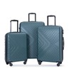 Cesicia 3  Piece Luggage Sets ABS Lightweight Suitcase with Two Hooks, Spinner Wheels, TSA Lock, 20in & 24in & 28in - 2 of 4