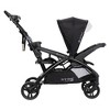 Baby Trend Sit N' Stand Double Stroller 2.0 DLX with 5 Point Safety Harness, Canopy, Extra Basket, 2 Cup Holders & Covered Compartment, Modern Khaki - image 3 of 4