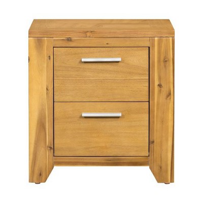 NicBex Compact 2-Drawer Nightstand with Smooth Glide Drawer, Mortise-Tenon Wood Joinery, Bedroom Storage Cabinet, Dresser for Bedroom