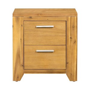 NicBex Compact 2-Drawer Nightstand with Smooth Glide Drawer, Mortise-Tenon Wood Joinery, Bedroom Storage Cabinet, Dresser for Bedroom - 1 of 4