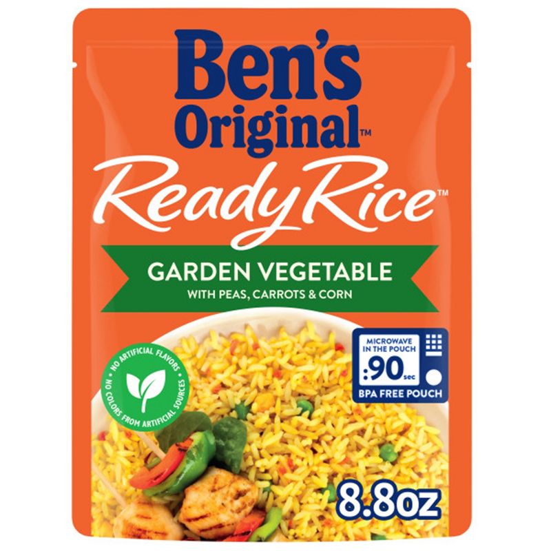 Ben&#39;s Original Ready Rice Garden Vegetable Microwavable Pouch - 8.8oz, 1 of 8