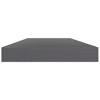 vidaXL Bookshelf Boards 8 pcs High Gloss Gray 15.7"x3.9"x0.6" Engineered Wood - 3 of 4