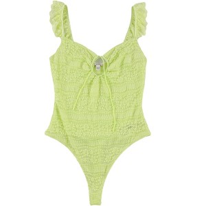 GUESS Womens Daisy Lace Thong Bodysuit Jumpsuit - 1 of 2