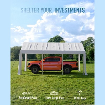 Carport Replacement Canopy Cover – Heavy-Duty Waterproof, UV & Wind-Resistant PE Fabric
