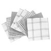 T-fal Coordinating Flat Waffle Weave Dish Cloth  Eight Pack  Gray - 2 of 4