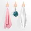 Unique Bargains Aluminum Self-Adhesive Rust-proof Bathroom Kitchen Towel Hooks - 3 of 3