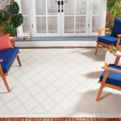Gray Geometric Synthetic Washable Rectangular Area Rug 79" x 79"