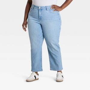 Women's High-Rise Boyfriend Jeans - Ava & Viv™ Medium Wash - 1 of 3