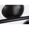 Elegant Lighting Eclipse 7 Lights Black Pendant With Frosted White Glass - 4 of 4