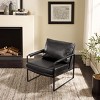 Art Leon Faux Leather Cushioned Seat and Back Accent Chair - 4 of 4