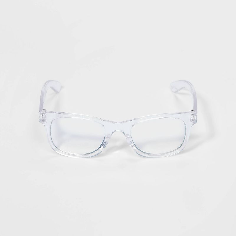 Kids&#39; Blue Light Filtering Surfer Shade Glasses - Cat &#38; Jack&#8482; Clear, 1 of 3
