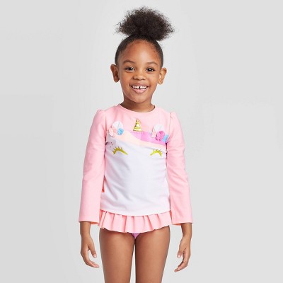 2t rash guard girl
