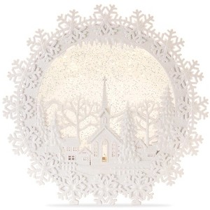 Christmas Church Snow Globe – Plastic 12.25H – Indoor Holiday Decor – By Melrose - 1 of 3