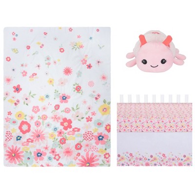 Image of Sammy & Lou Floral Sprinkles Baby Nursery Crib Bedding Set - 4pc