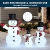 Joyfy Christmas Lights Outdoor, 3 Pcs 3D Collapsible Snowman Yard Lights with 270 LEDs for Garden Outdoor Christmas Decorations, Eve Night Decor - 3 of 4