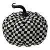 Northlight 6.5" White and Black Plaid Fall Harvest Tabletop Pumpkin - 2 of 4