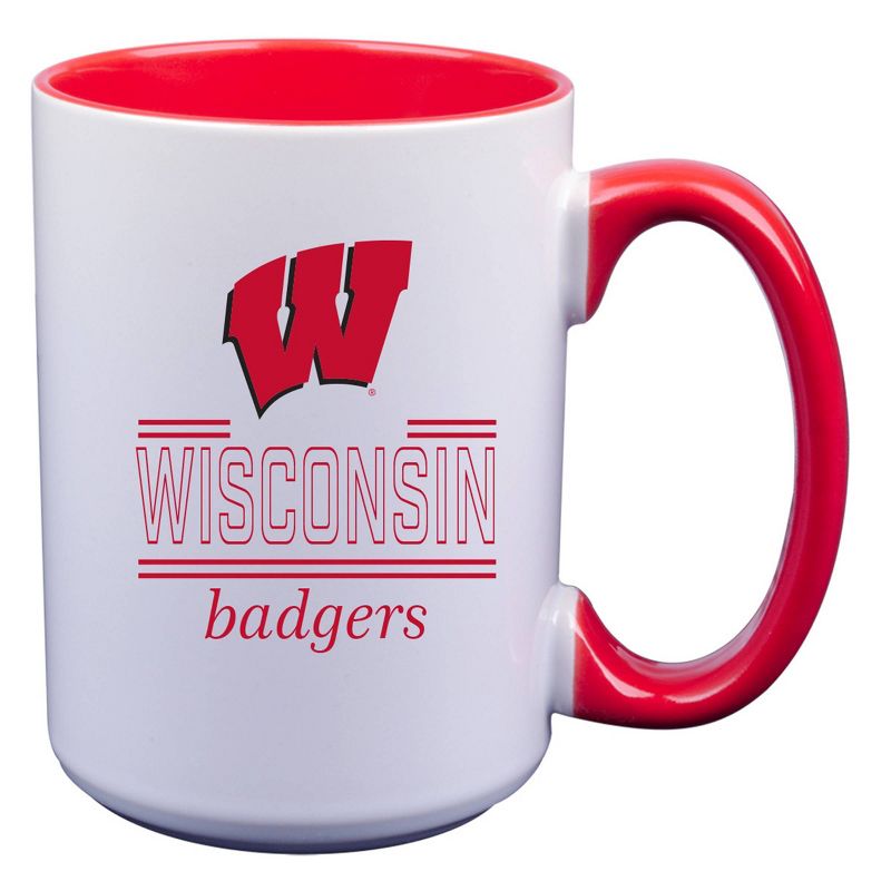 NCAA Wisconsin Badgers 16oz Home and Away Mug Set, 2 of 4