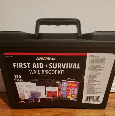 Life+gear 150pc First Aid Survival Kit In Waterproof Case : Target
