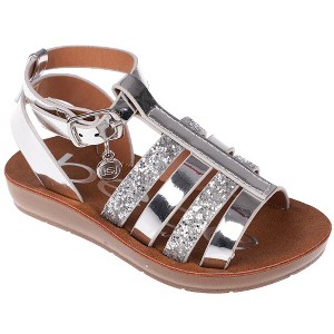 bebe Toddler Girls' Sandals - Open Toe Flat Sandals Comfy Summer Flats for Toddler and Little Kids - 1 of 4