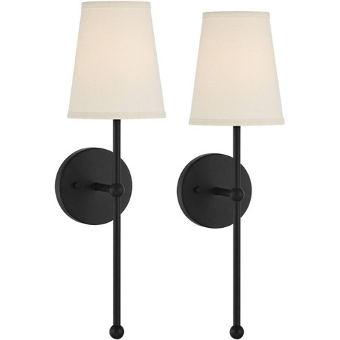 Possini Euro Design Elena Modern Wall Light Sconces Set Of 2 Matte