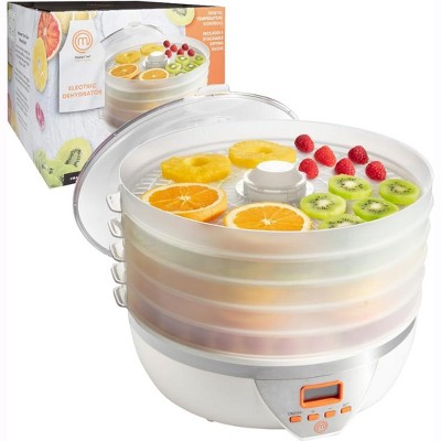 MasterChef Digital Food Dehydrator w 5 Trays and Temperature Controls-Dehydrating Machine w Recipe Guide-8L Capacity - Great Christmas Gift for Cooks