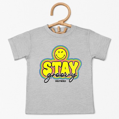 The Juniper Shop SmileyWorld Stay Groovy Toddler Short Sleeve Tee