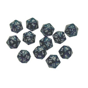 Learning Advantage Polyhedra Dice - 20 Sides - Set of 12, 4 Packs - 1 of 1