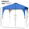 Costway 8x8 FT Pop up Canopy Tent Shelter Height Adjustable w/ Roller Bag - image 2 of 4