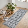 Washable Neutral Area Rugs Vintage Floral Retro Boho Geometric Carpet for Living Room Bedroom Dining Room Nursery Kids Room Hallway Entryway - 2 of 4