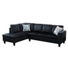 DOMETOUR Modern 3-Piece Living Room Sofa Set (Sofa+Left Side Chaise+Ottoman) - 4 of 4
