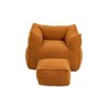 CAVINAS Single Lazy Sofa Bean Bag Chair Comfort Lounger High Back Couch with Footstool for Bedroom - 3 of 4