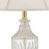 Regency Hill Traditional Style Table Lamp with Table Top Dimmer 26.5" High Cut Glass Brass Metal Cream Fabric Empire for Living Room Bedroom - 3 of 4