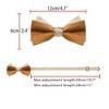 INSPIRE CHIC Men's Two Color Layered Adjustable Solid Color Bow Ties - 3 of 4