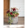 Gardener's Supply Company Galvanized Steel Ribbed Barrel Planter | 12" Diameter Indoor Outdoor Rust-Proof & Watertight Container for Plants & Flowers - 2 of 3