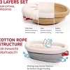 Sourdough Starter Kit, 24oz Starter Jar, 2 Cotton Rope Banneton Proofing Baskets, Magnetic Bread Lame, Bakers & Complete Sourdough Bread Baking Set - 4 of 4