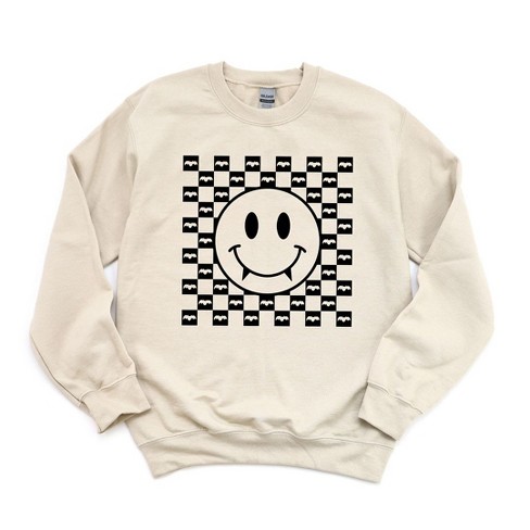 Sweater with smiley discount face