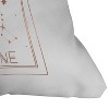 16"x16" Emanuela Carratoni La Lune or The Moon Throw Pillow White - Deny Designs: Indoor Polyester, Zipper Closure - 3 of 4