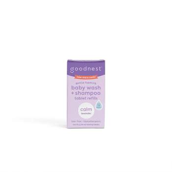 Goodnest 2-in-1 Baby Wash and Shampoo Tablet Refills - Calm Lavender - 12oz