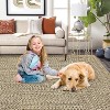 Modern Hallway Runner Rug, Washable Non-Slip Low Pile Carpet, Soft Stain-Resistant Faux Wool Rug for Kitchen, Bedroom - 3 of 4
