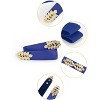 INSPIRE CHIC Women's Leaf Shaped Interlocking Buckle Stretch Cinch Belt 2.5cm Wide - 2 of 4